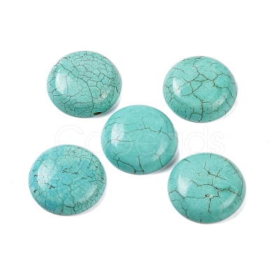 Dyed Synthetic Turquoise Cabochons G-B085-02A-01-1