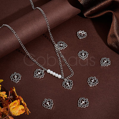 80Pcs Tibetan Style Alloy Pendants TIBE-UN0015-95-1