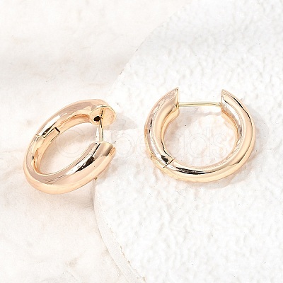Brass Huggie Hoop Earrings KK-CBACA55-22G-1
