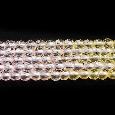 Transparent Gradient Color Glass Beads Strands GLAA-G101-2mm-17-1