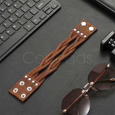 Cowhide Cord Multi-strand Bracelets FS-WGD603F-01-1