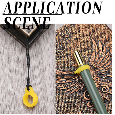 60Pcs 2 Style Silicone Pendant SIL-GF0001-42A-1