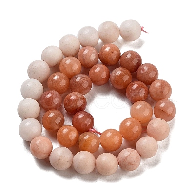 Natural Pink Aventurine Beads Strands G-B095-A02-01-1