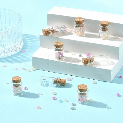 18Pcs Glass Jar Glass Bottle Bead Containers CON-FS0001-16-1
