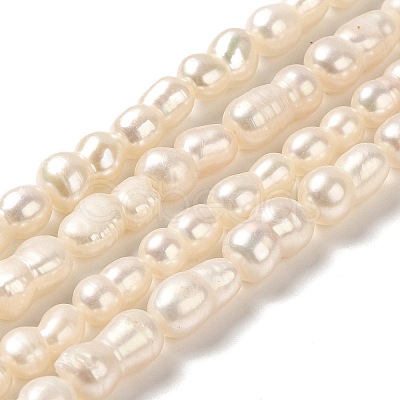 Natural Cultured Freshwater Pearl Beads Strands PEAR-E016-006-1