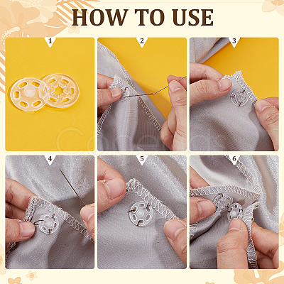 4 Styles Resin Snap Buttons BUTT-ME0001-11-1