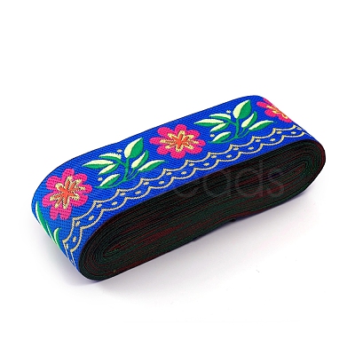 Embroidery Polyester Ribbons SRIB-WH0006-85A-1
