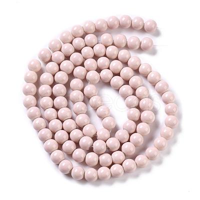 Painted Glass Bead Strands DGLA-S071-10mm-B12-1