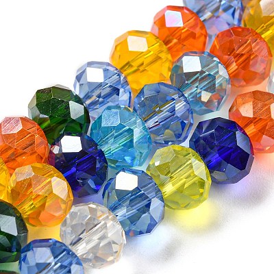 Glass Beads Strands EGLA-A034-M8mm-61-1