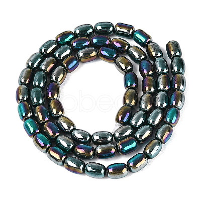 Electroplate Opaque Glass Beads Strands EGLA-Q132-03A-C04-1