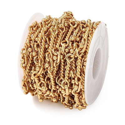 304 Stainless Steel Twist Link Chains CHS-A021-03G-1
