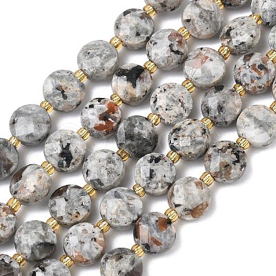 Natural Syenite Beads Strands G-K389-B86-01-1