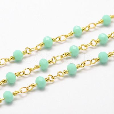 Handmade Glass Beaded Chains CHC-G311-B09-1