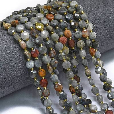 Natural Eagle Eye Stone Beads Strands G-K389-B36-01-1