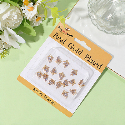 16Pcs Brass Micro Pave Cubic Zirconia Pendants KK-BBC0018-67-1