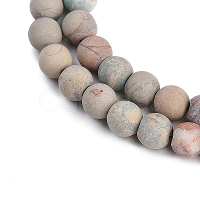 Natural Aqua Terra Jasper Beads Strands G-N0128-48F-8mm-1