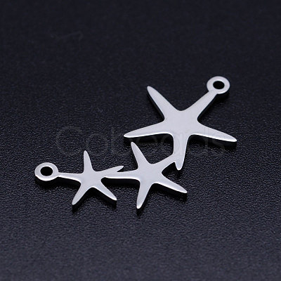 Non-Tarnish 201 Stainless Steel Stamping Blank Links connectors STAS-T046-JA349-1-1