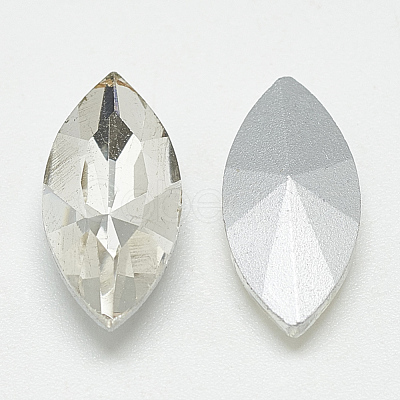 Pointed Back Glass Rhinestone Cabochons RGLA-T083-4x8mm-01-1