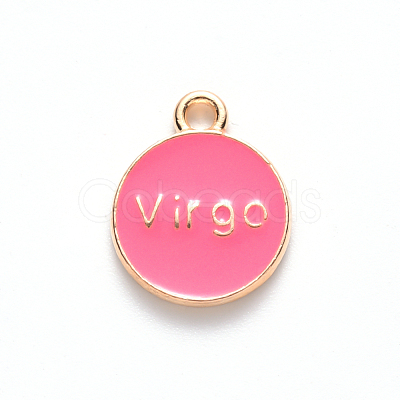 Alloy Enamel Pendants X-ENAM-S124-01B-03B-1