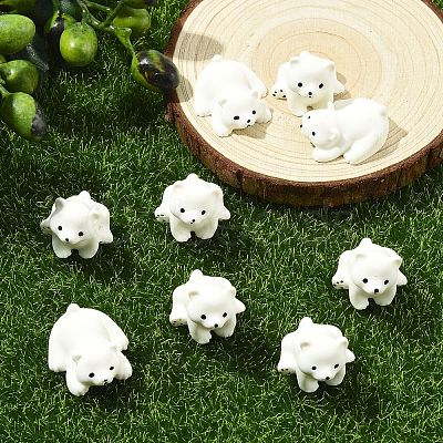 10Pcs Resin Cabochons RESI-YW0004-73-1