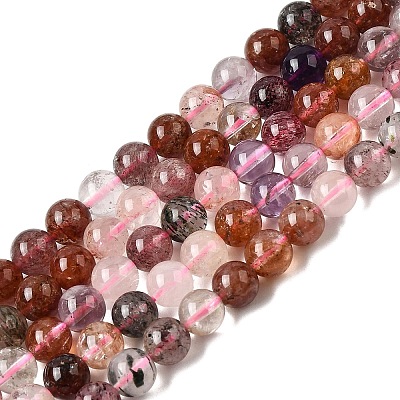 Natural Super Seven Quartz Beads Strands G-D359-B01-6mm-1