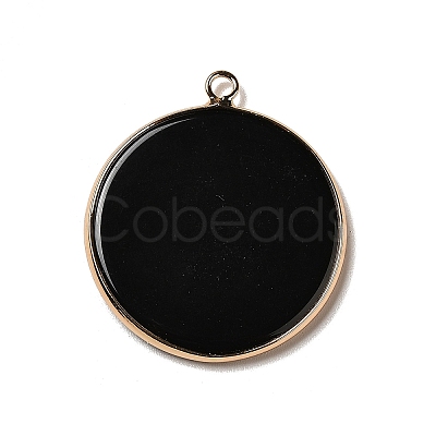 Natural Obsidian Pendants X-G-A213-01G-01-1