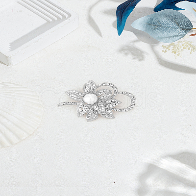 1Pc Zinc Alloy Rhinestone Brooches JEWB-LP0006-05P-1