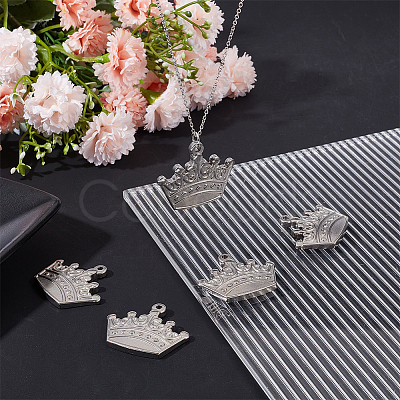 8Pcs 304 Stainless Steel Pendants STAS-BBC0003-66-1