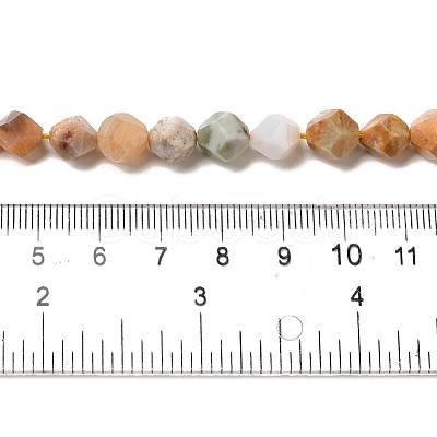 Natural Fossil Coral Beads Strands G-K382-A07-02-1