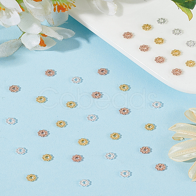 126Pcs 3 Colors Zinc Alloy Spacer Beads FIND-LP0001-12-1