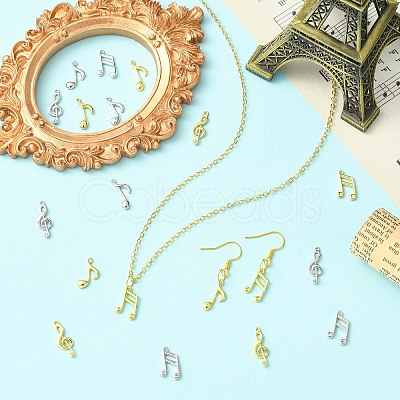 18Pcs 6 Styles Brass Charms KK-CJ0004-33-1