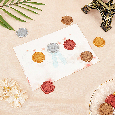 Adhesive Wax Seal Stickers DIY-WH0201-02B-1