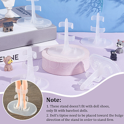 Plastic Doll Stands ODIS-WH0038-98B-1