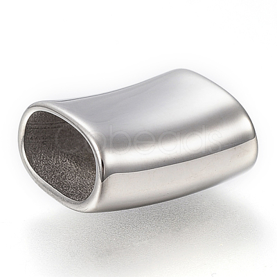Tarnish Resistant 304 Stainless Steel Slide Charms Hand Polished STAS-F169-09P-1