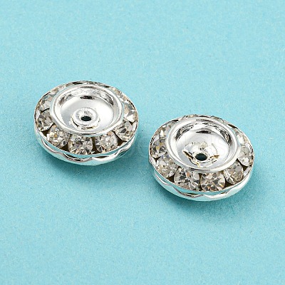 Brass Rhinestone Beads RB-F035-02S-1