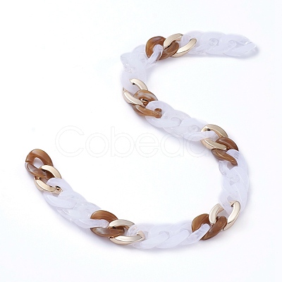 Handmade CCB Plastic Curb Chains AJEW-JB00680-05-1