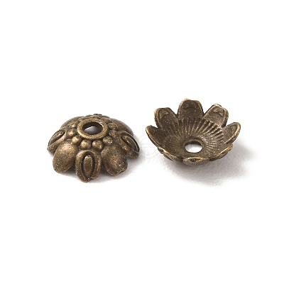 Tibetan Style Alloy Bead Caps K08ME071-1