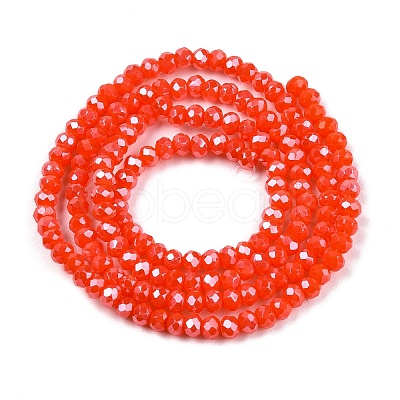 Electroplate Glass Beads Strands EGLA-A044-P1mm-A03-1