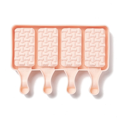 Food Grade DIY Rectangle Ice-cream Silicone Molds DIY-D062-05C-1