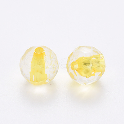 Transparent Acrylic Beads TACR-S154-10A-81-1