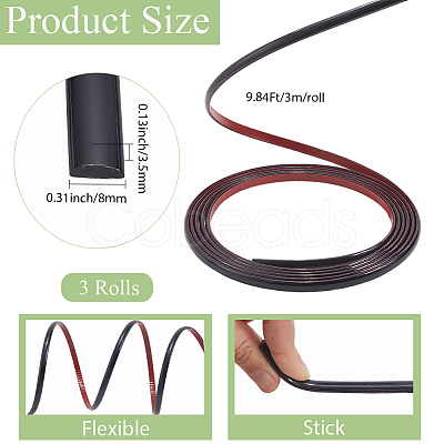 PVC Self-Adhesive Flexible Molding Trim DIY-CP0011-89A-03-1