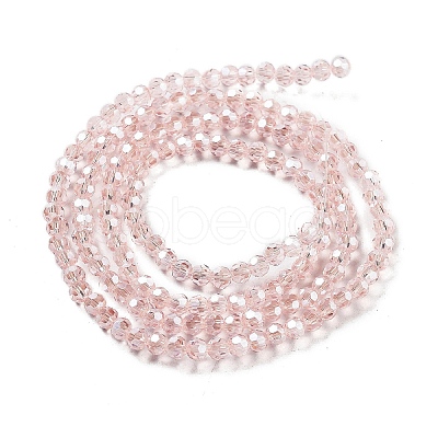 Electroplate Transparent Glass Beads Strands EGLA-A035-T3mm-A20-1