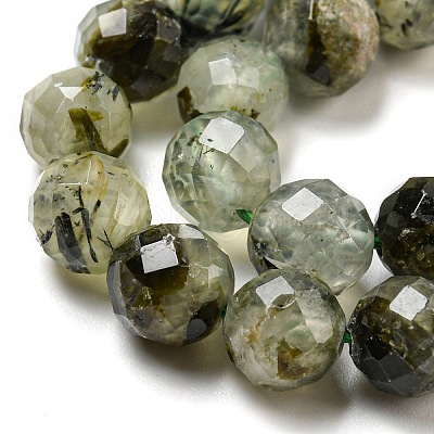 Natural Prehnite Beads Strands X-G-G457-8mm-03F-01-1