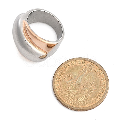 304 Stainless Steel Wide Finger Ring for Unisex RJEW-Z076-03P-04-1