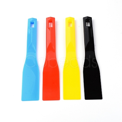 Plastic Spatula Painting Knife LS-AJEW-WH0182-66B-1