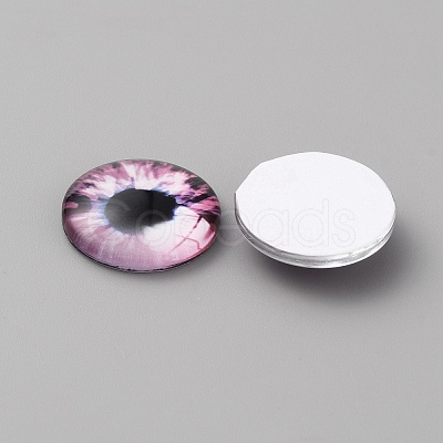 Glass Cabochons GLAA-WH0033-75F-09-1