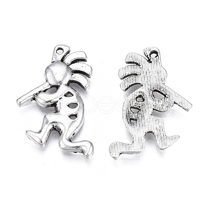 Tibetan Style Alloy Pendants TIBEP-N008-107-1