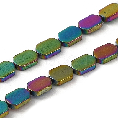 Electroplated Synthetic Non-Magnetic Hematite Beads Strands G-E610-A01-RC-1