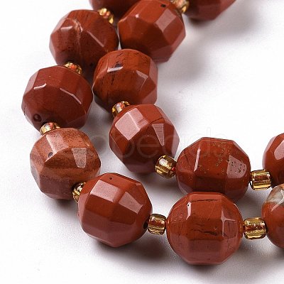 Natural Red Jasper Beads Strands G-G990-F07-1