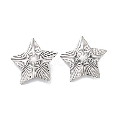 Non-Tarnish 304 Stainless Steel Stud Earring Findings X-STAS-P357-01D-P-1